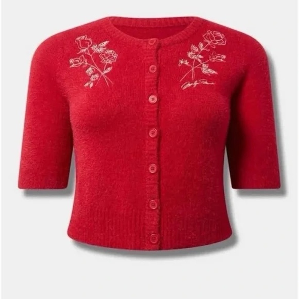 Cherry Red “Marilyn” Sweater (Torrid) NWT, Size 00